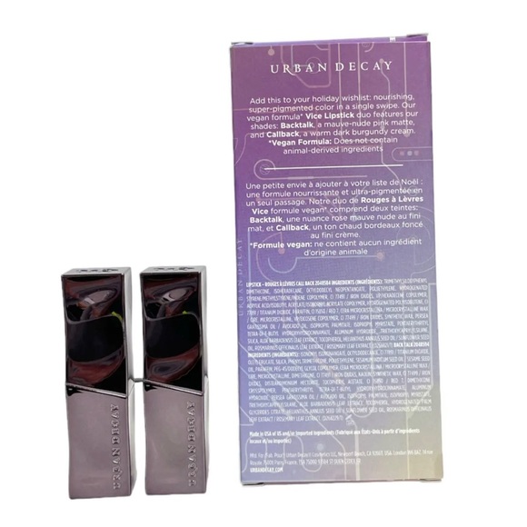 URBAN DECAY REAL TALK VICE LIPSTICK DUO - BACKTALK/CALLBACK - Picture 9 of 10